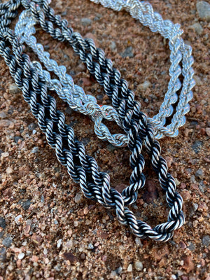 Open image in slideshow, Sterling Silver Rope Chain
